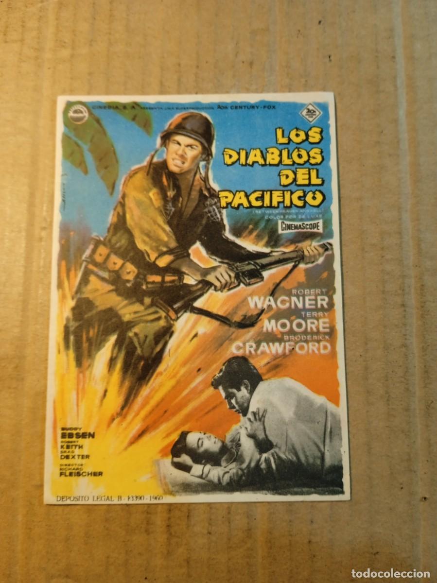  Foglietti di film di film antichi di cinema: FOLLETO DE MANO SIN PUBLICIDAD LOS DIABLOS DEL PACIFICO