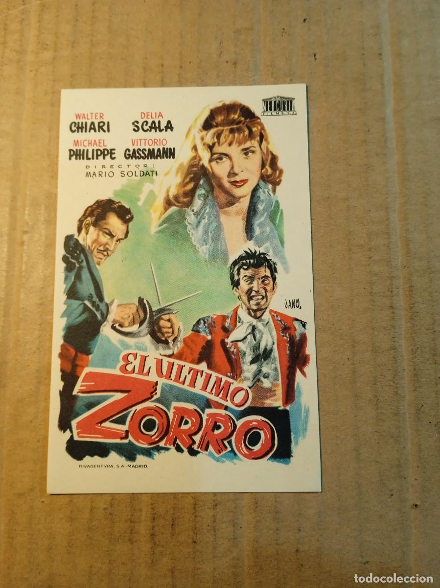  Flyers Publicitaires de films Anciens: FOLLETO DE MANO SIN PUBLICIDAD EL ULTIMO ZORRO