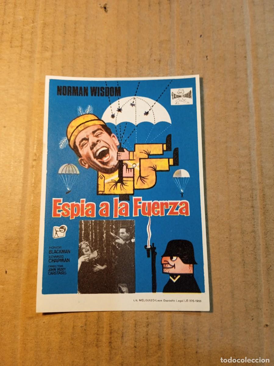 Cine: FOLLETO DE MANO SIN PUBLICIDAD ESPIA A LA FUERZA