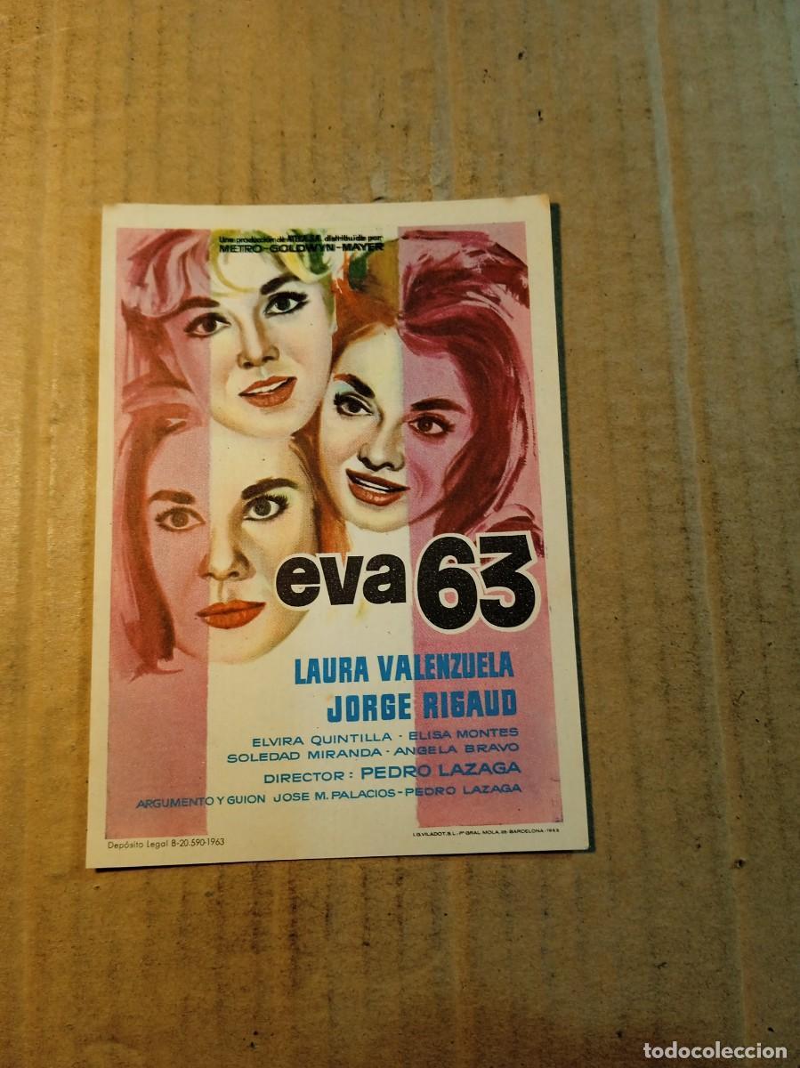 Cine: FOLLETO DE MANO SIN PUBLICIDAD EVA 63