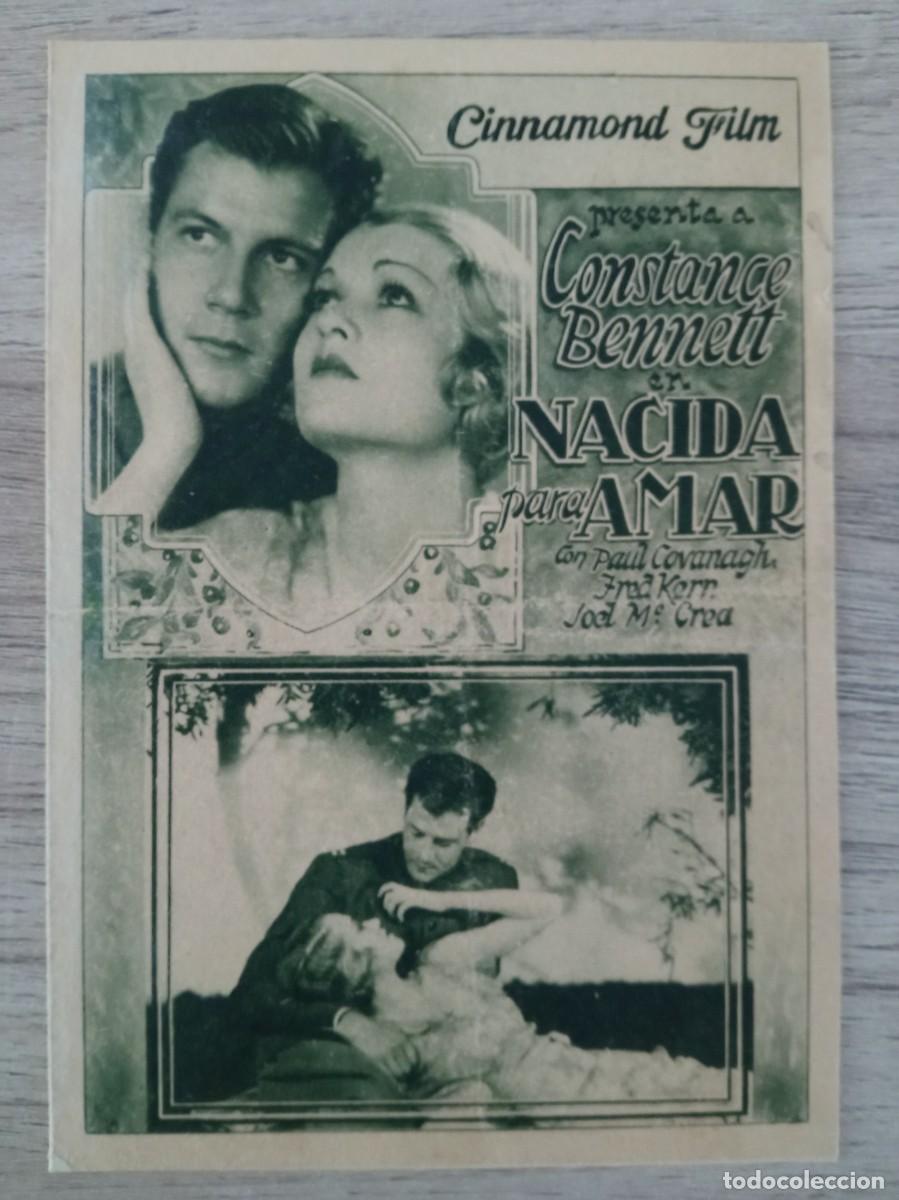 Cine: NACIDA PARA AMAR, CONSTANCE BENNETT, CINE ORIENTE, 1935