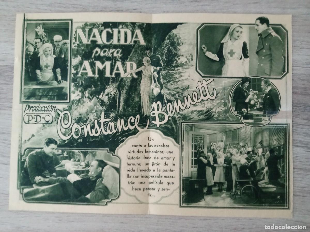 Cine: NACIDA PARA AMAR, CONSTANCE BENNETT, CINE ORIENTE, 1935 - Foto 2