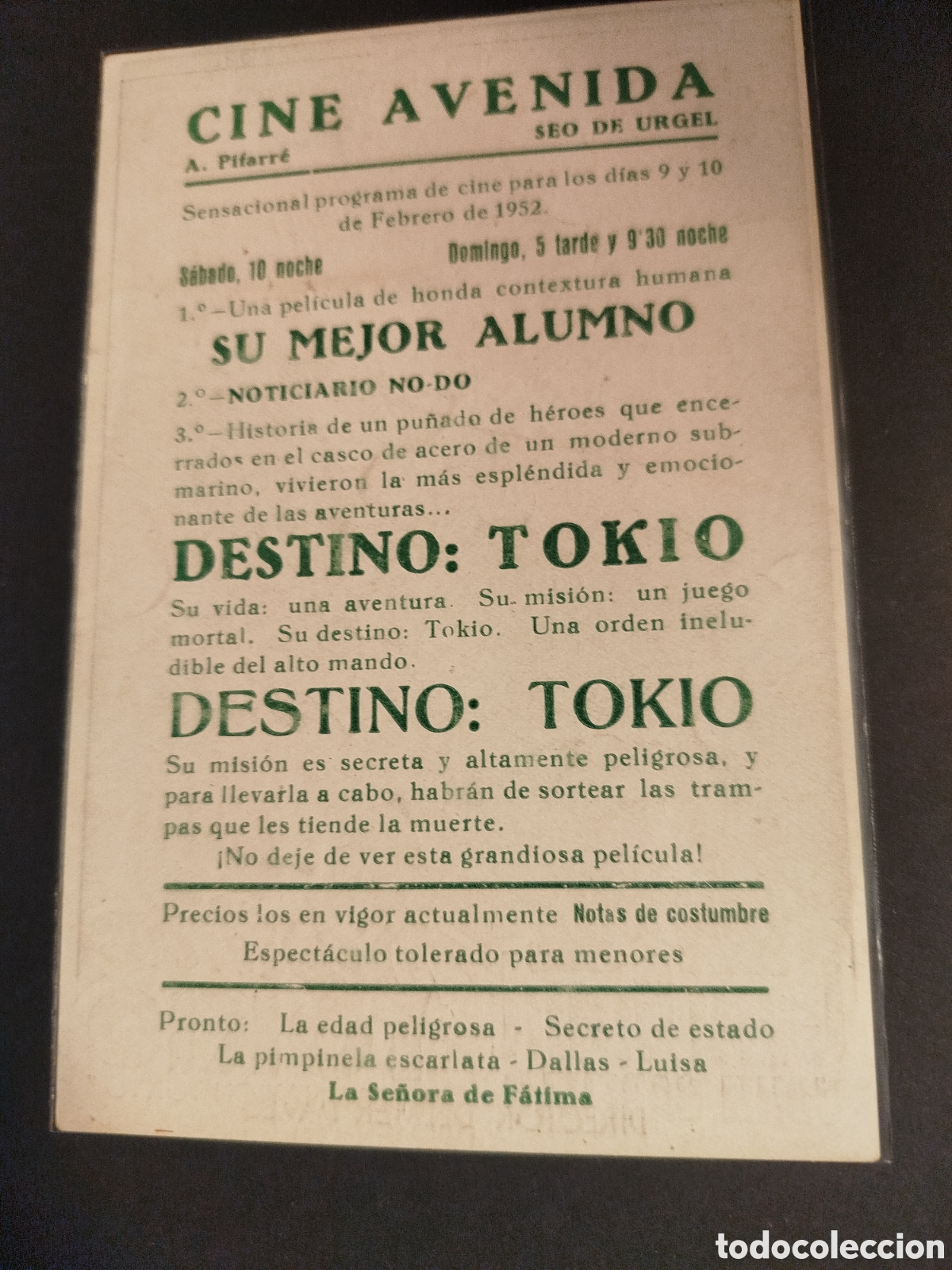 Cine: DESTINO : TOKYO C/P.. - Foto 2