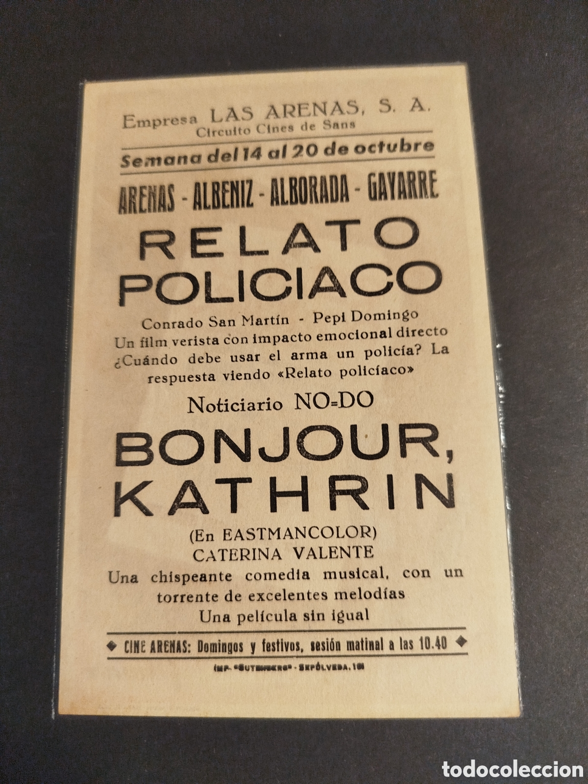 Cine: RELATO POLICIACO C/P - Foto 2