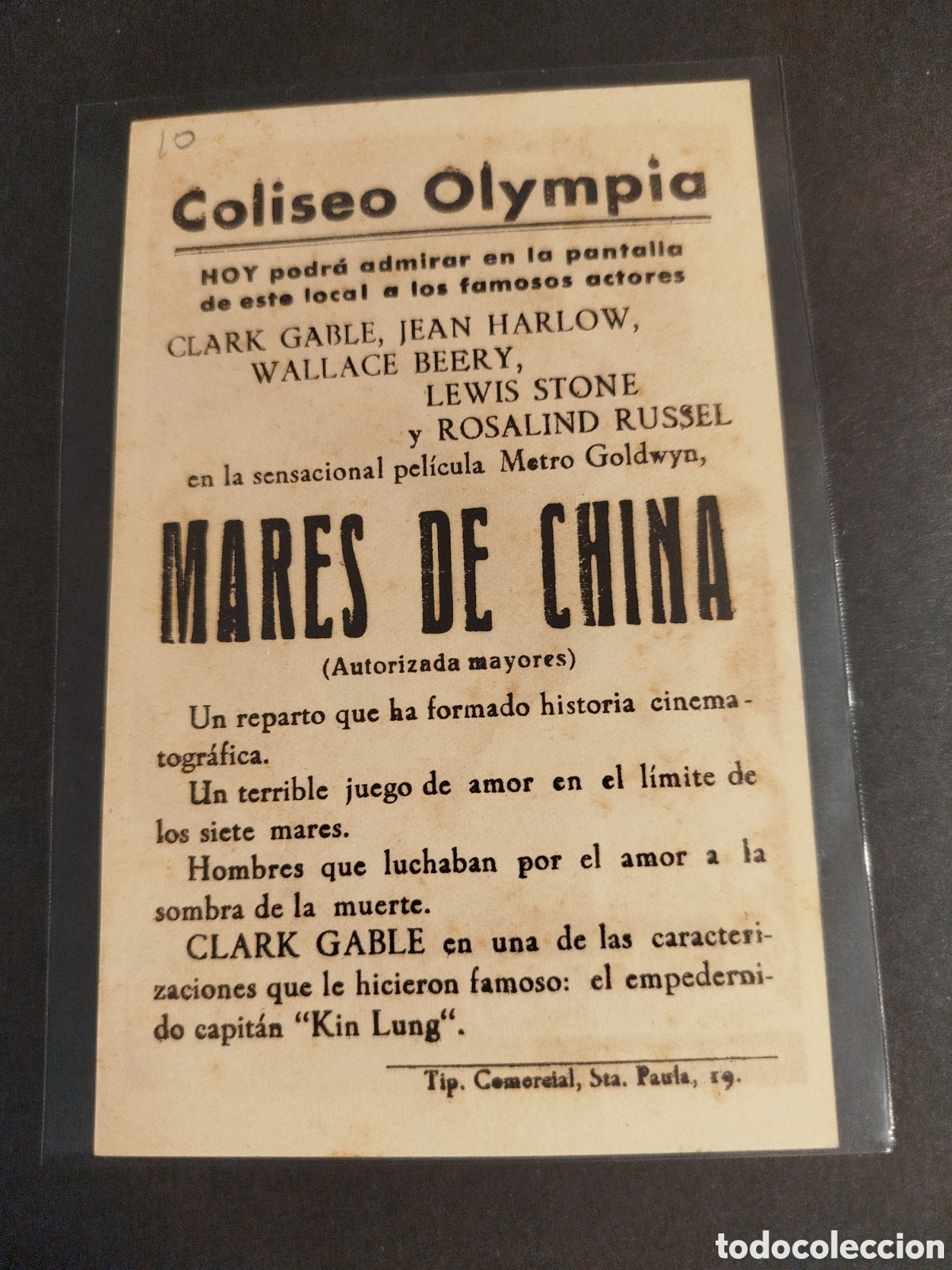 Cine: MARES DE CHINA C/P.. - Foto 2