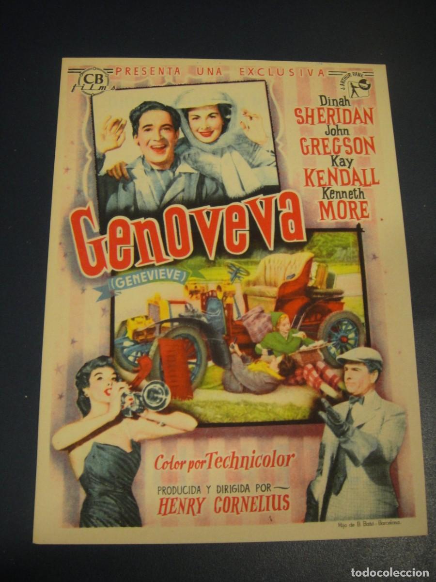 Cine: genoveva, folleto de mano , publicidad cine astoria , barcelona