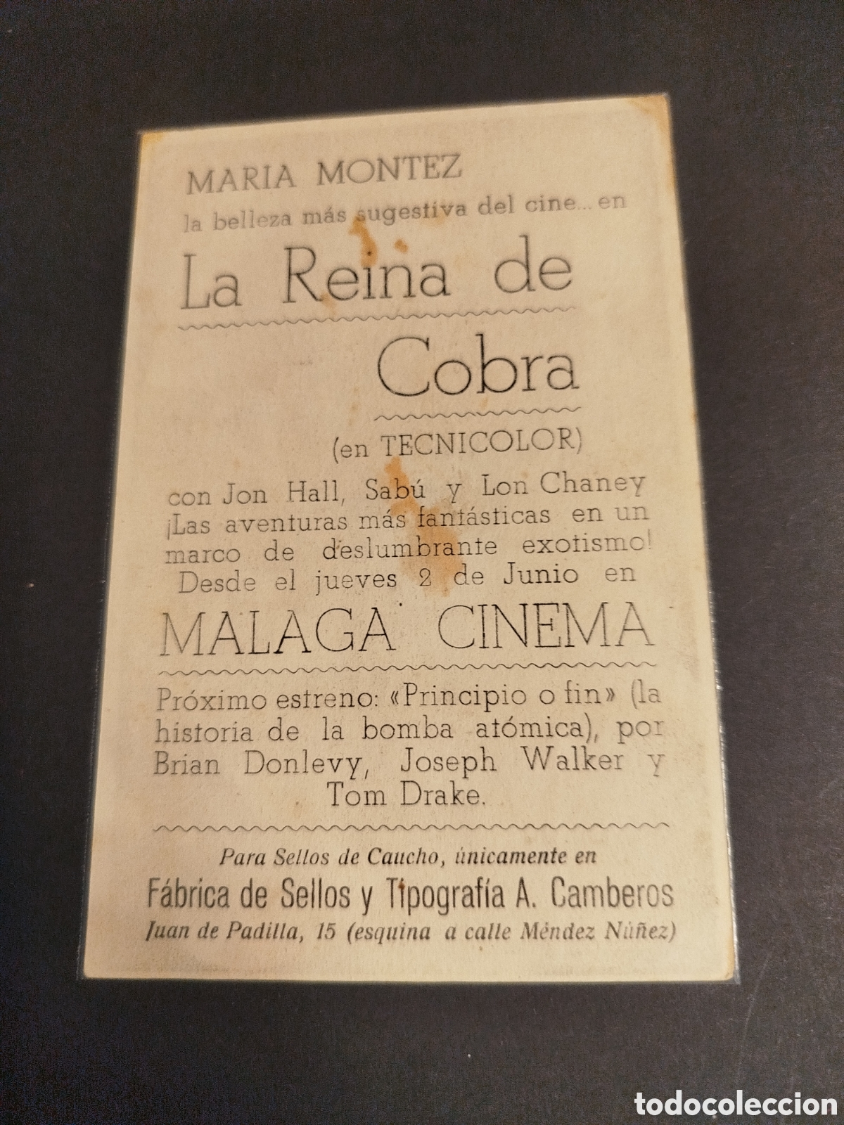 Cine: LA REINA DE COBRA C/P - Foto 2