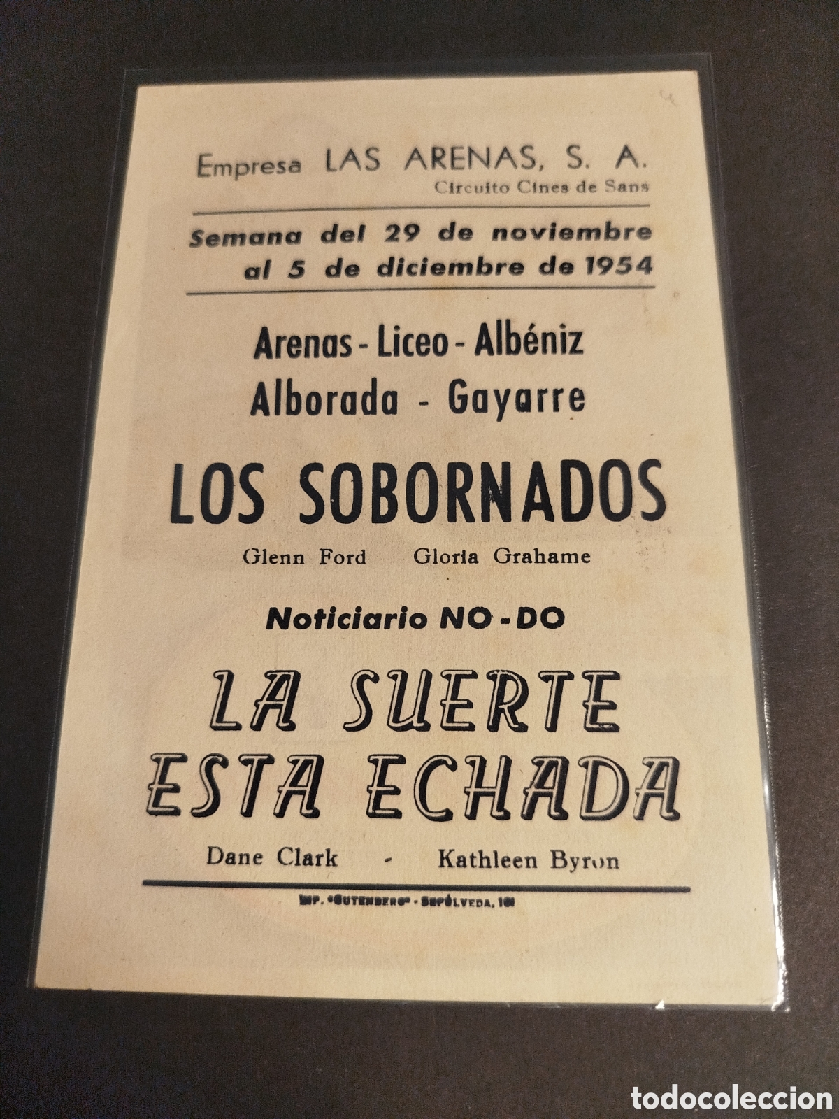 Cine: LOS SOBORNADOS PROGRAMA C/P - Foto 2