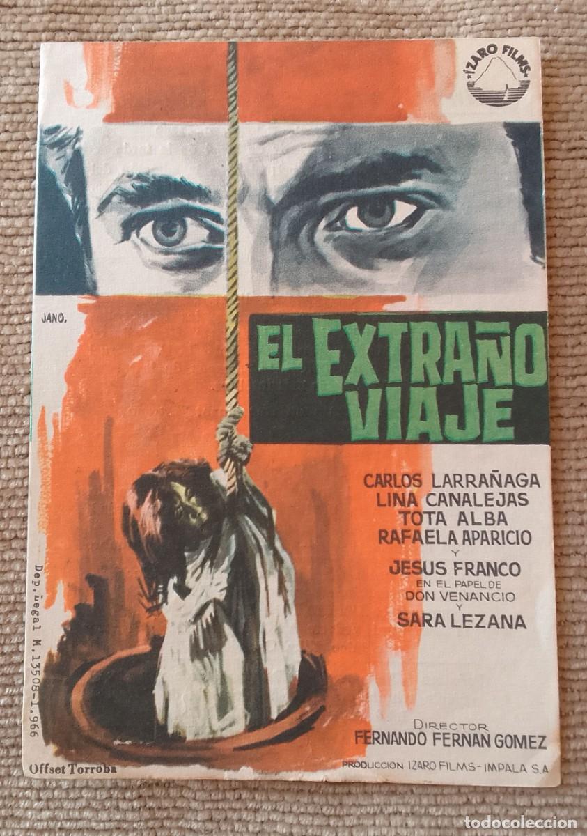 Cine: PROGRAMA DE CINE. EL EXTRA&Ntilde;O VIAJE. FERNANDO FERNAN GOMEZ. LARRA&Ntilde;AGA. LAS VEGAS. DE MANO.