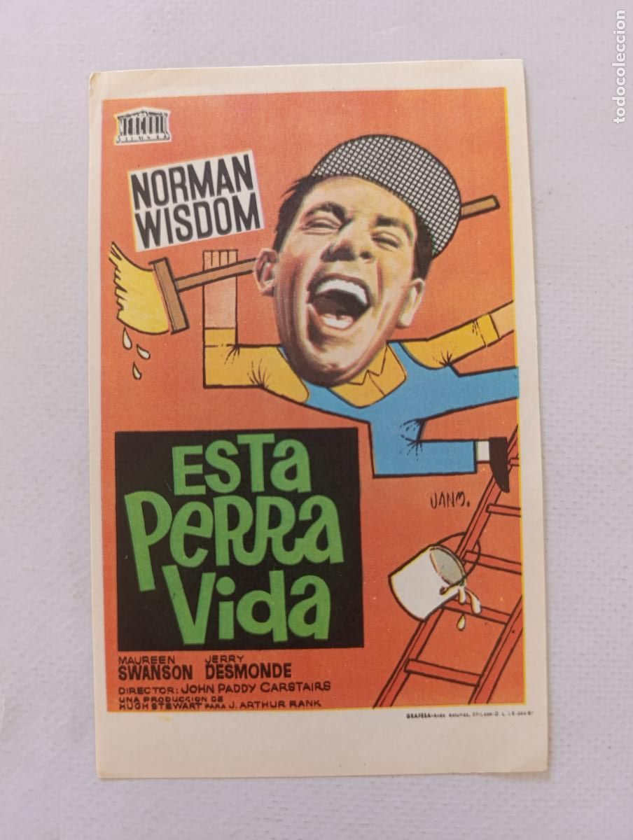 Cine: FOLLETO DE MANO - ESTA PERRA VIDA - NORMAN WISDOM - SIN PUBLICIDAD (149K)