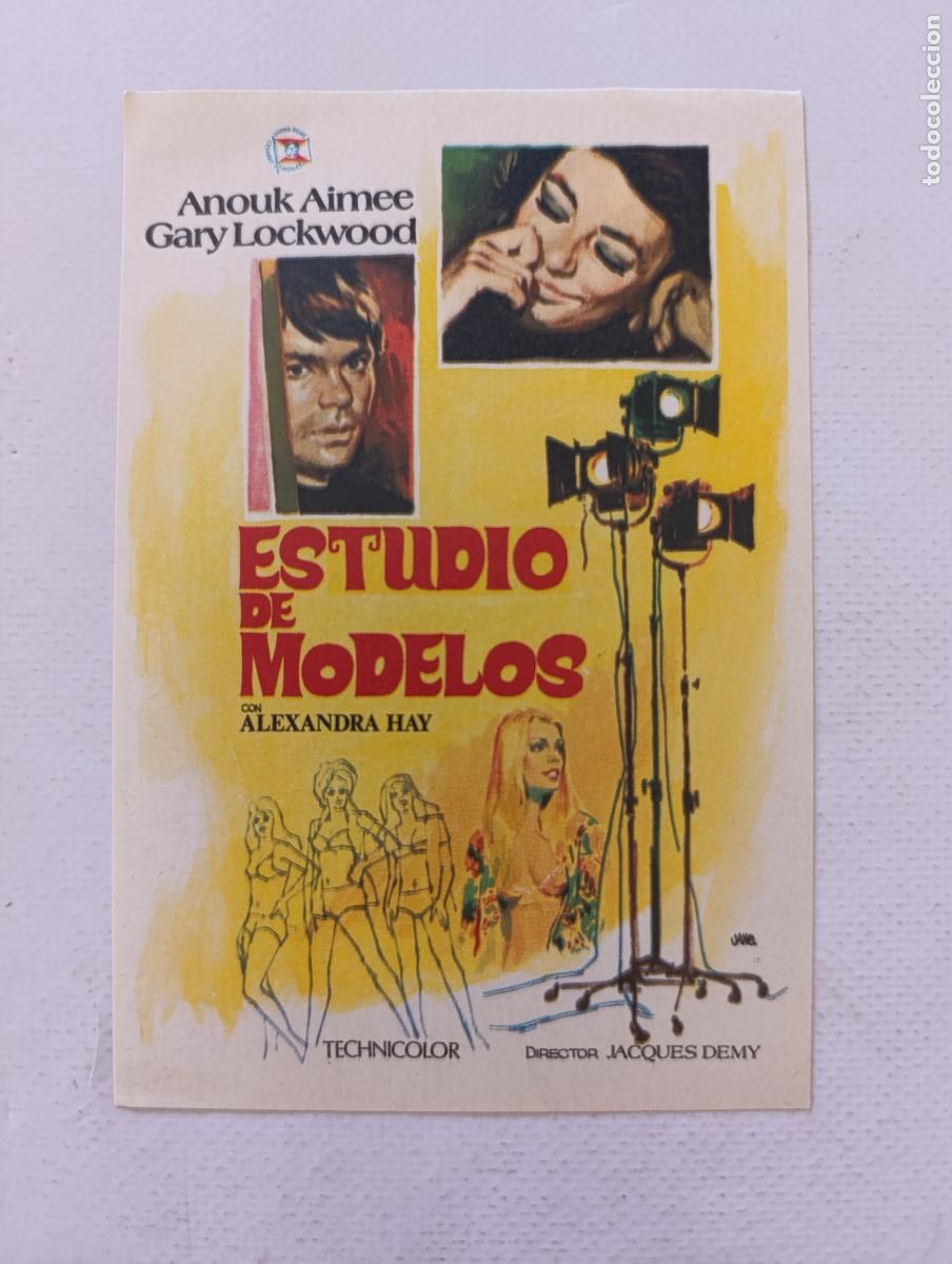 Cine: FOLLETO DE MANO - ESTUDIO DE MODELOS - ANOUK AIMEE - SIN PUBLICIDAD (149K)