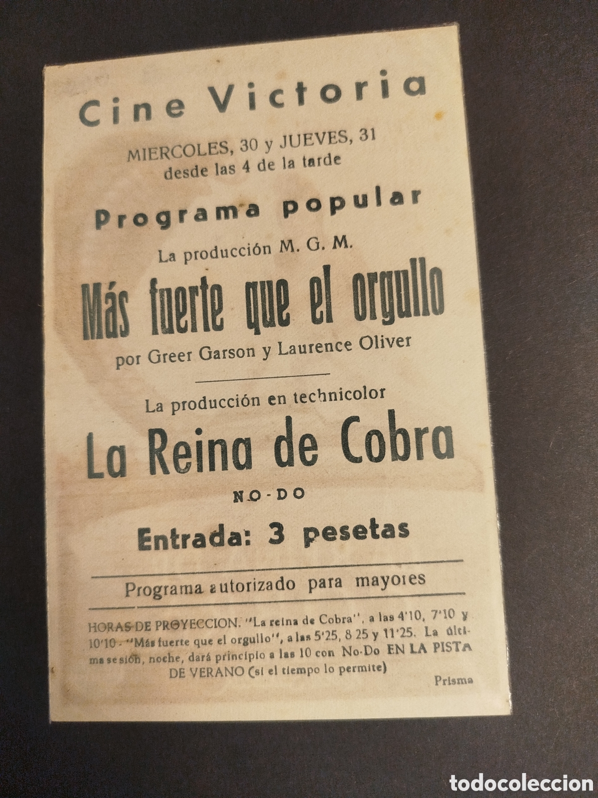 Cine: LA REINA DE COBRA C/P - Foto 2
