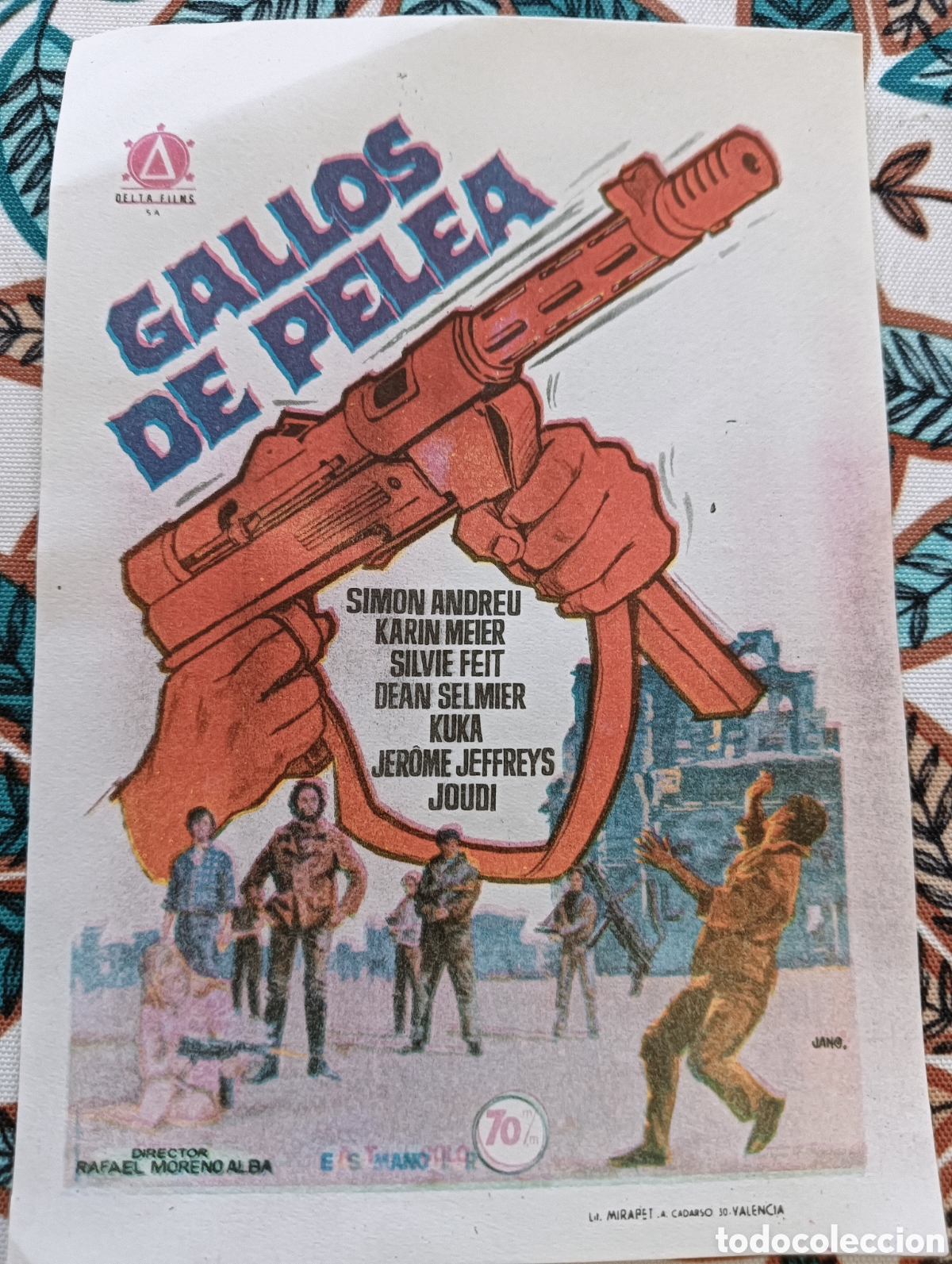 Cine: GALLOS DE PELEA - SIM&Oacute;N ANDREU - SIN PUBLICIDAD - Foto 1