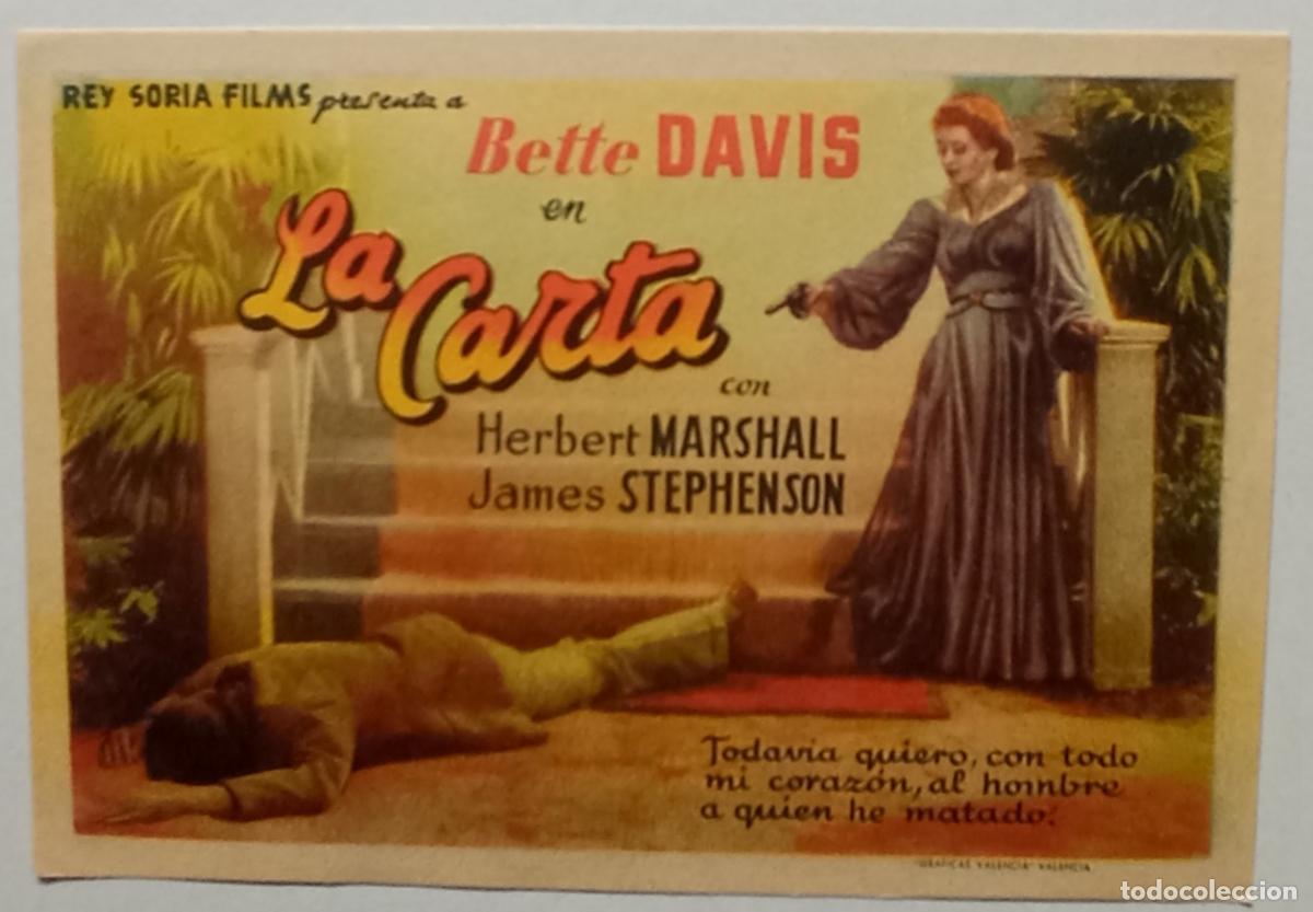Cine: PROGRAMA DE CINE. BETTE DAVIS. LA CARTA. CON PUBLICIDAD - Foto 1