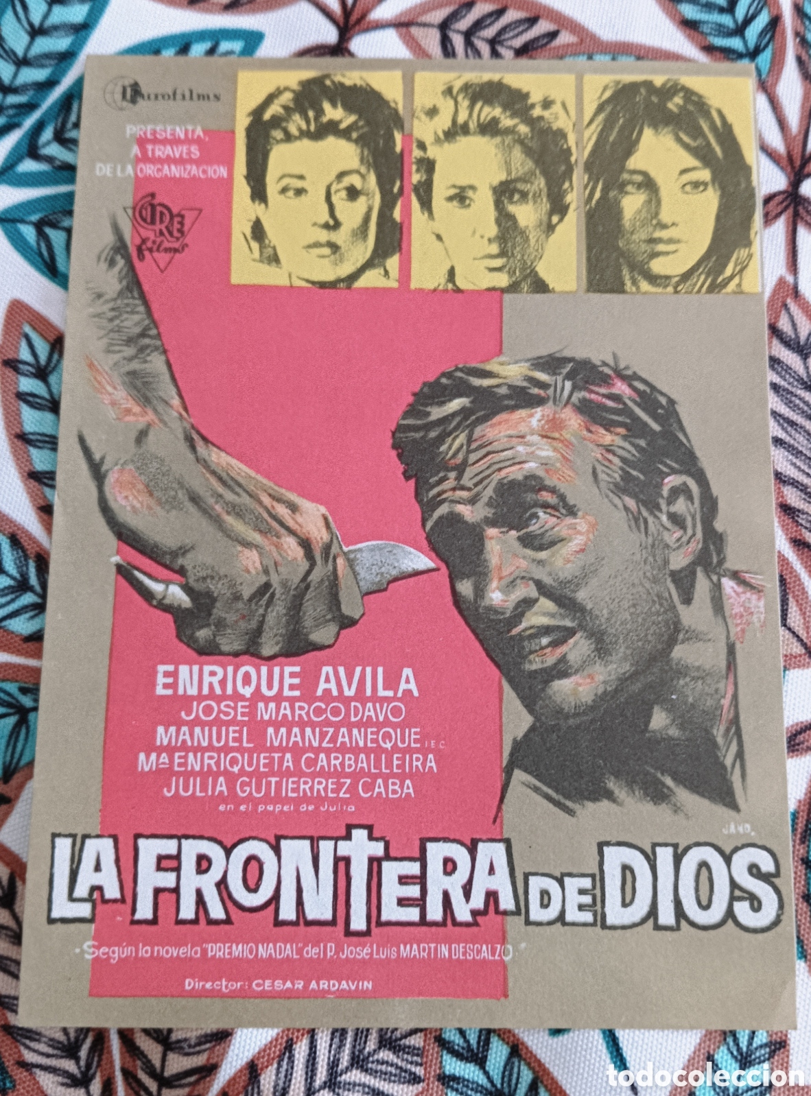Cine: LA FRONTERA DE DIOS -ENRIQUE AVILA, JULIA GUTI&Eacute;RREZ CABA-SIN PUBLICIDAD