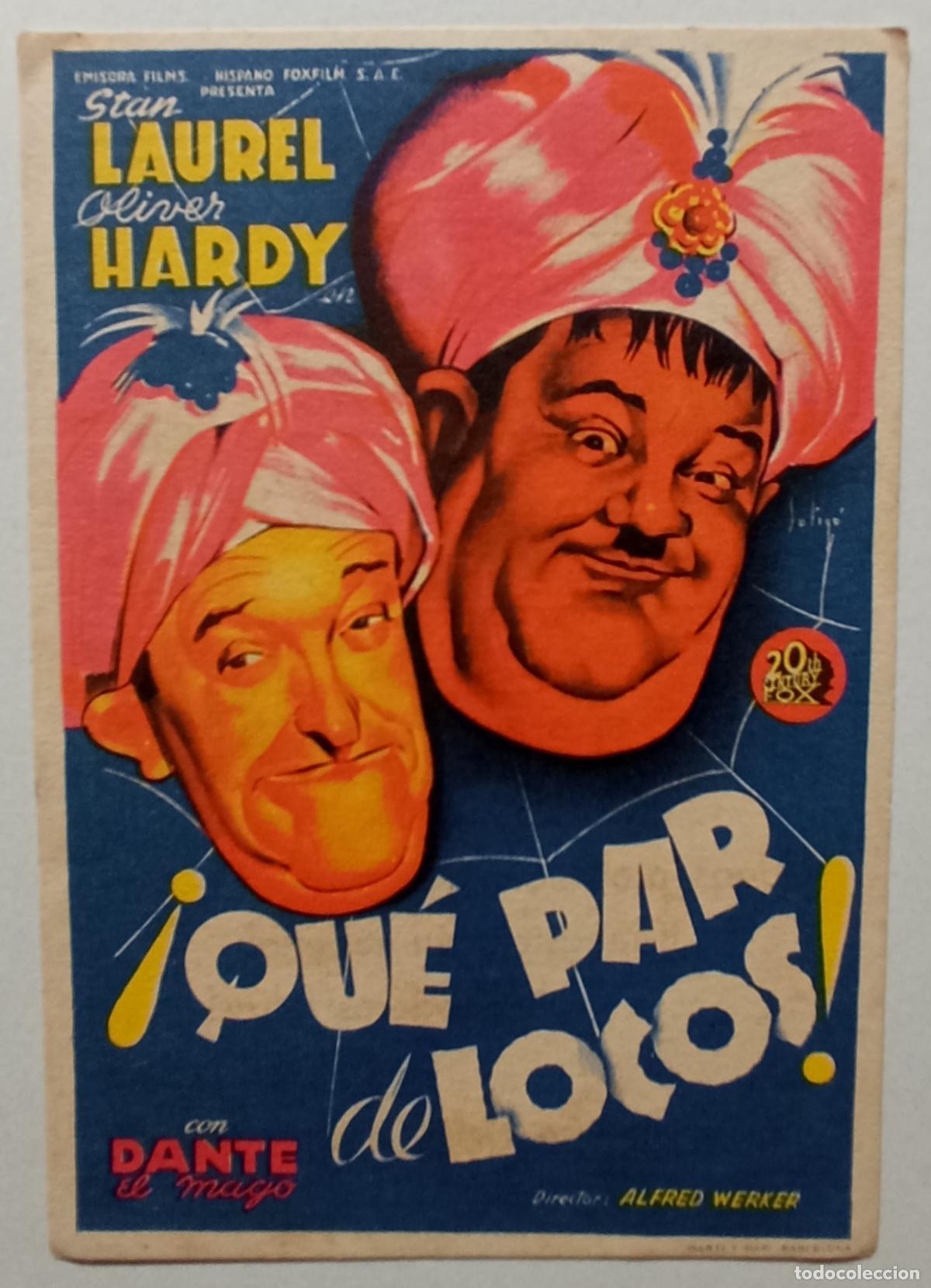 Cine: PROGRAMA DE CINE. STAN LAUREL. QU&Eacute; PAR DE LOCOS. DIBUJO DE SOLIG&Oacute;. CINE CUY&Aacute;S. LAS PALMAS