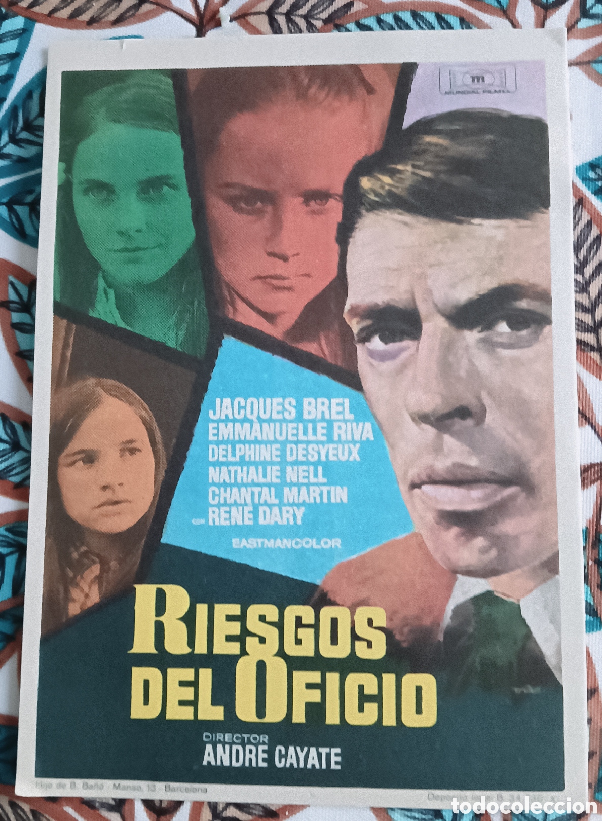 Cine: RIESGOS DEL OFICIO - DRAMA - JACQUES BREL - SIN PUBLICIDAD