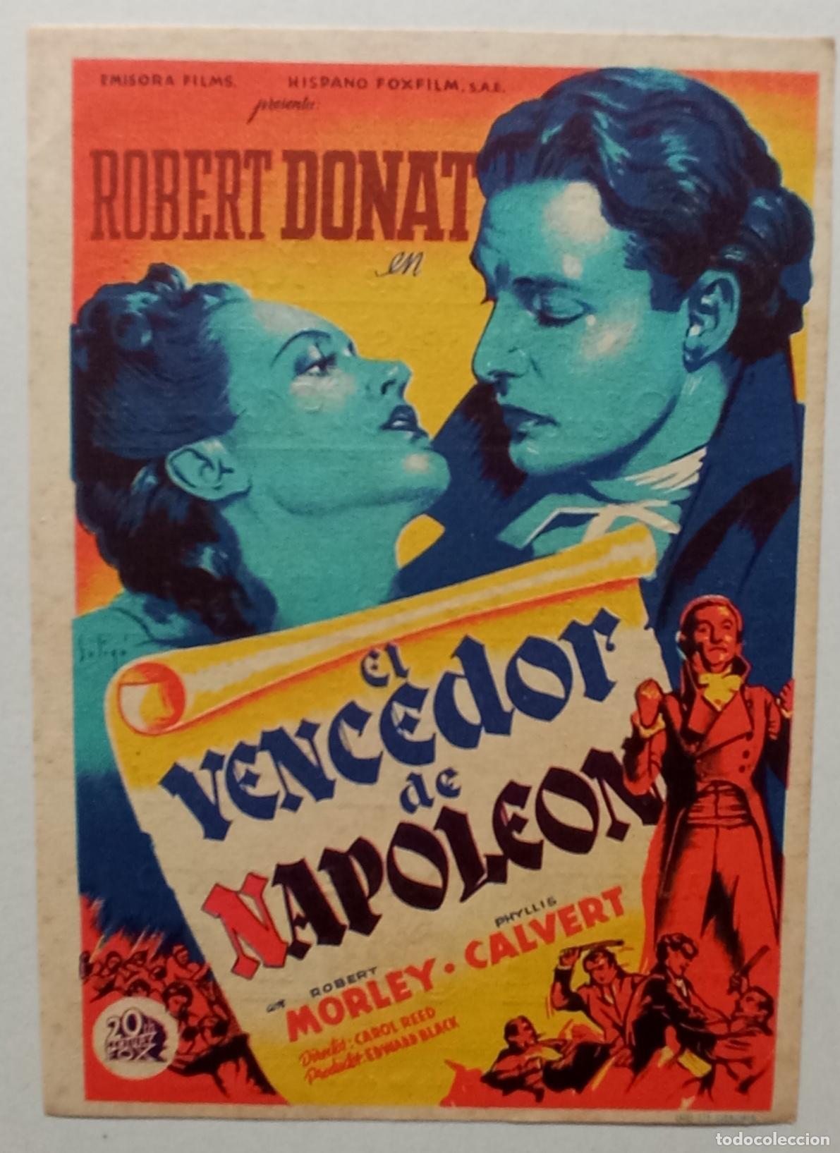 Cine: PROGRAMA DE CINE. ROBERT DONAT. EL VENCEDOR DE NAPOLE&Oacute;N. DIBUJO DE SOLIG&Oacute;. CINE CUY&Aacute;S. LAS PALMAS
