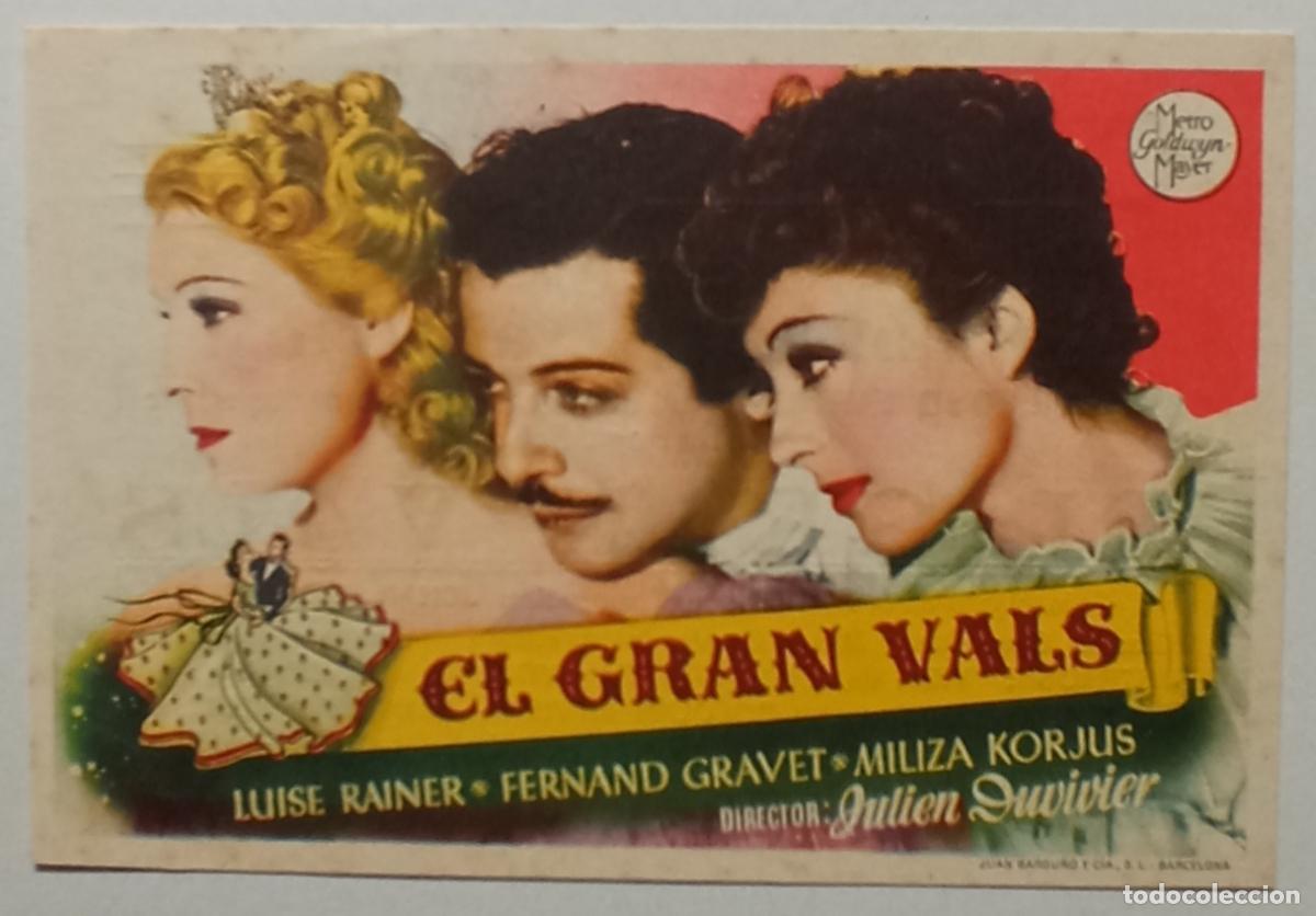 Cine: PROGRAMA DE CINE. LUISE RAINER. EL GRAN VALS. CINE CUY&Aacute;S. LAS PALMAS