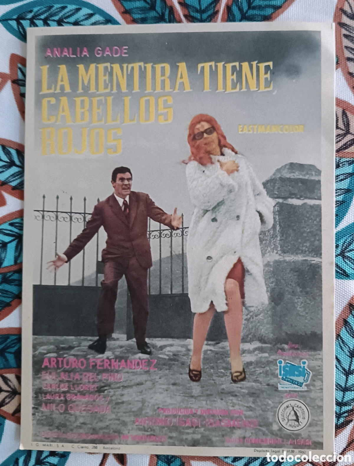 Cine: LA MENTIRA TIENE CABELLOS ROJOS - ANAL&Iacute;A GADE, ARTURO FERNANDEZ - SIN PUBLICIDAD