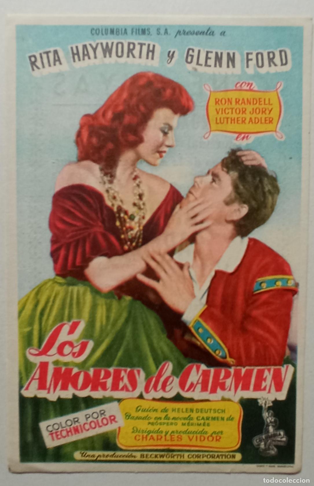 Cine: PROGRAMA DE CINE. RITA HAYWORTH Y GLENN FORD. LOS AMORES DE CARMEN. CINE CUY&Aacute;S. LAS PALMAS