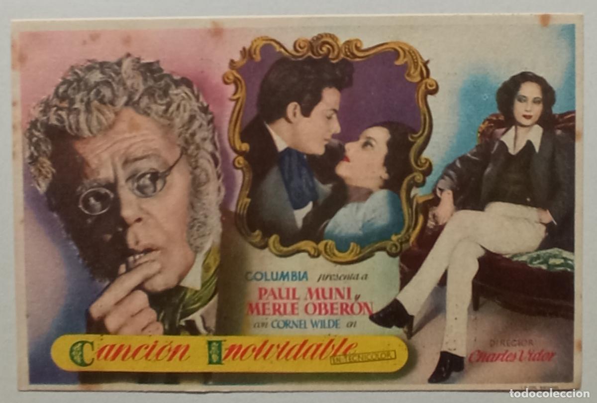 Cine: PROGRAMA DE CINE. PAUL MUNI. CANCI&Oacute;N INOLVIDABLE. CINE CUY&Aacute;S. LAS PALMAS
