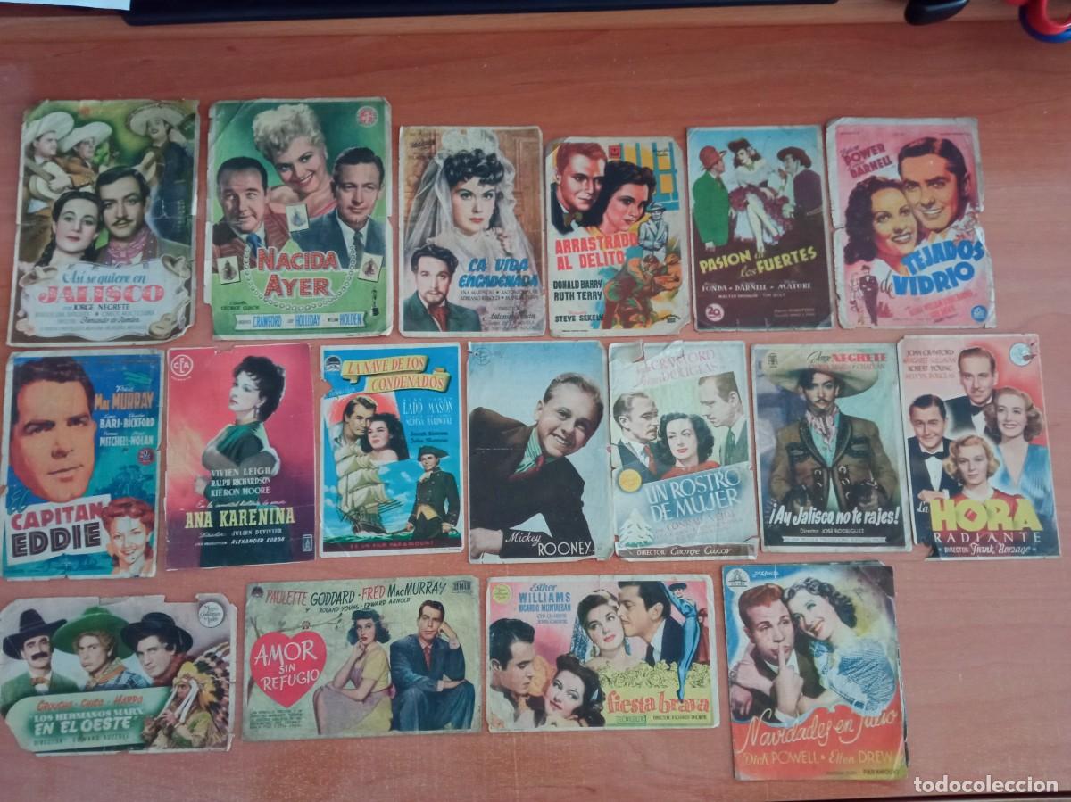 Cine: VALENCIA, 17 FOLLETOS DE CINES DE ESTA CIUDAD, TODOS CON DEFECTOS
