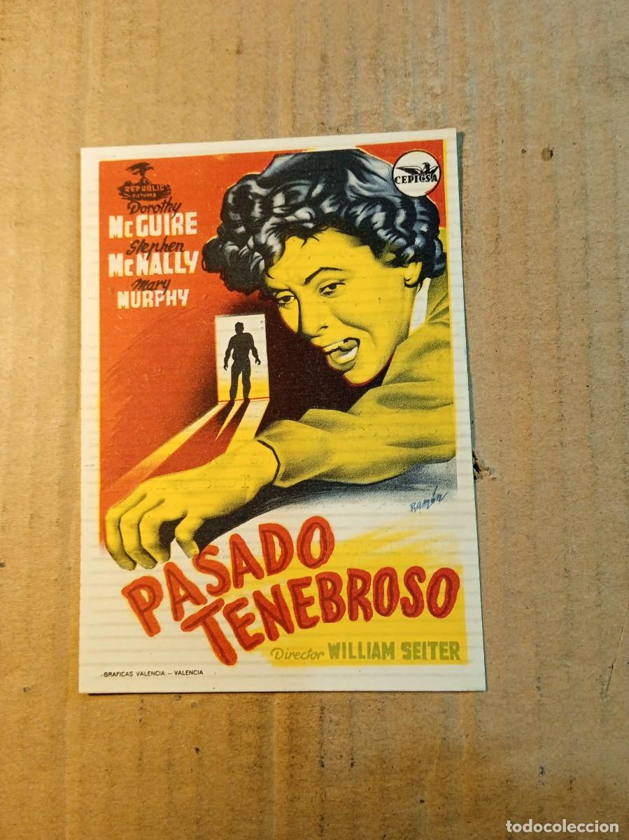 Cine: FOLLETO DE MANO CON PUBLICIDAD PASADO TENEBROSO