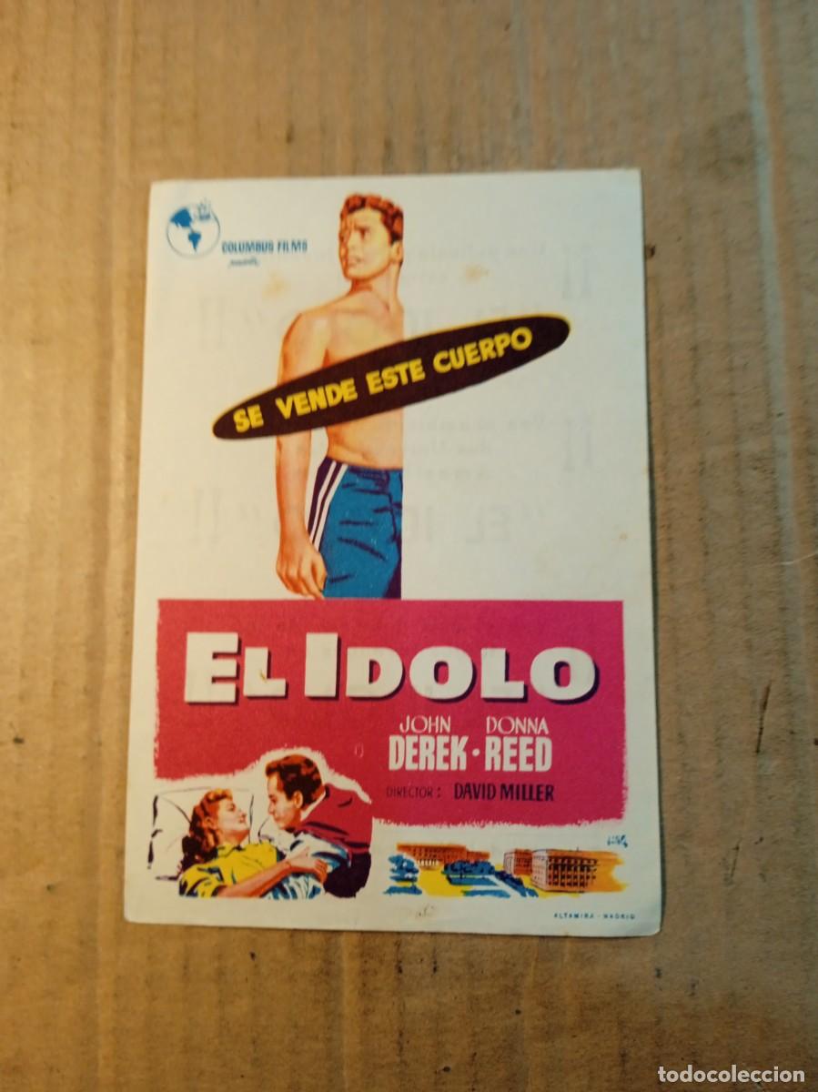 Cine: FOLLETO DE MANO CON PUBLICIDAD EL IDOLO