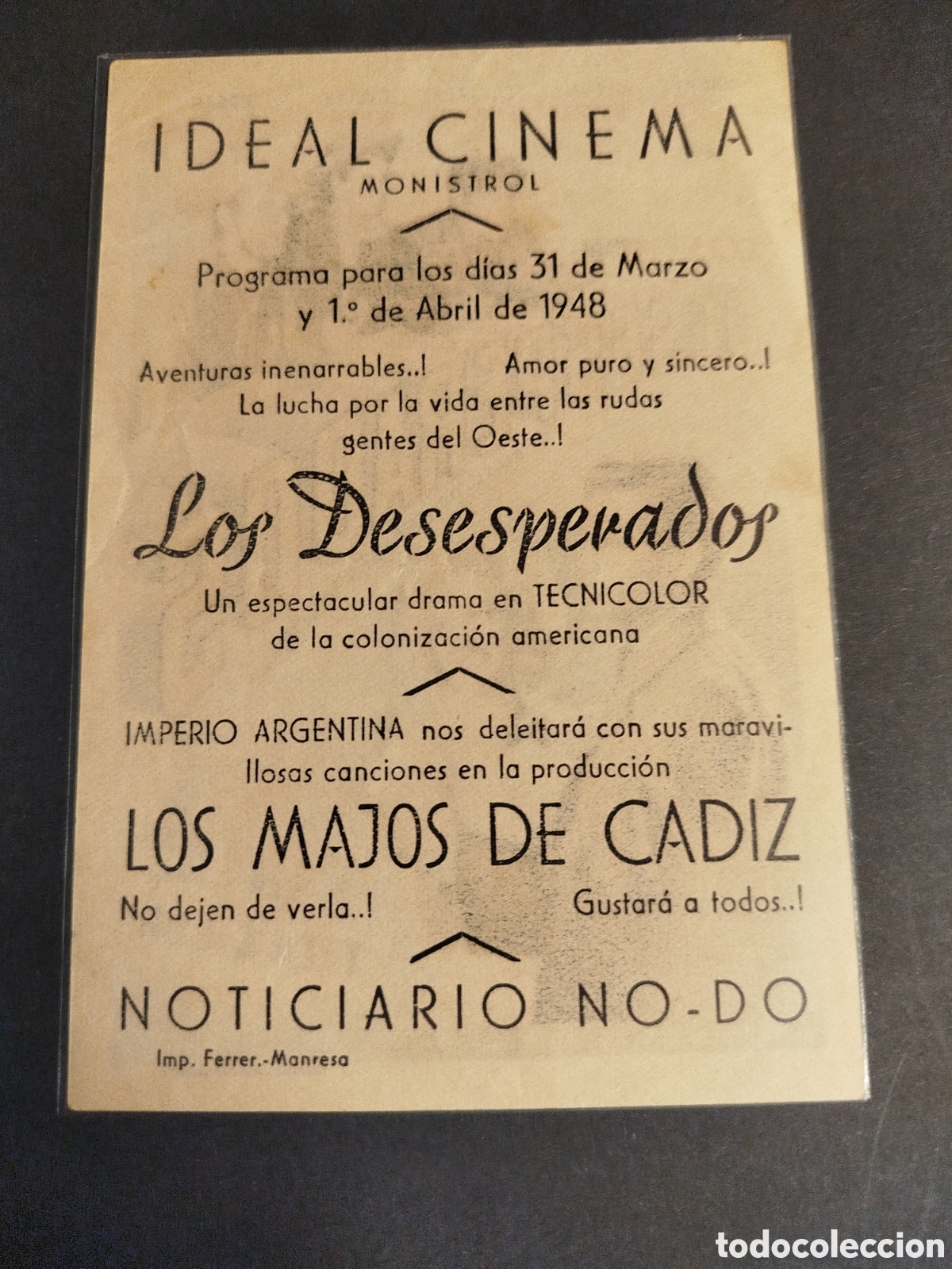 Cine: LOS DESESPERADOS C/P - Foto 2