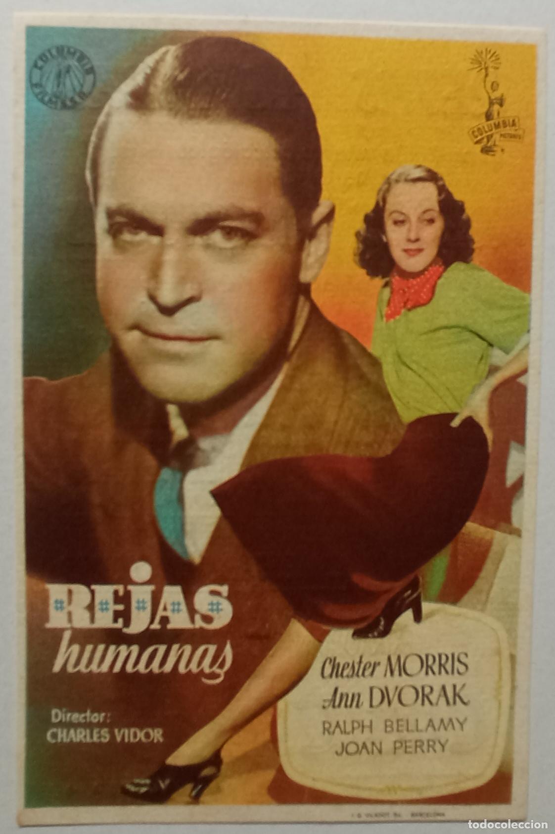 Cine: PROGRAMA DE CINE. CHESTER MORRIS. ANN DVORAK. REJAS HUMANAS. CINE CUY&Aacute;S. LAS PALMAS