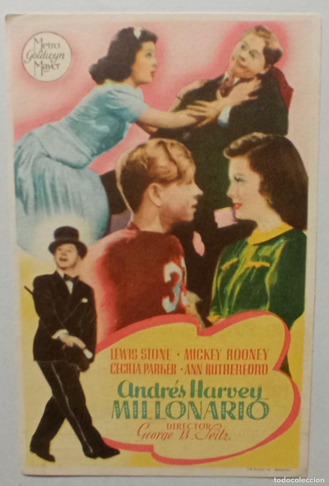 Cine: PROGRAMA DE CINE. MICKEY ROONEY. ANDR&Eacute;S HARVEY MILLONARIO. CINE CUY&Aacute;S. LAS PALMAS