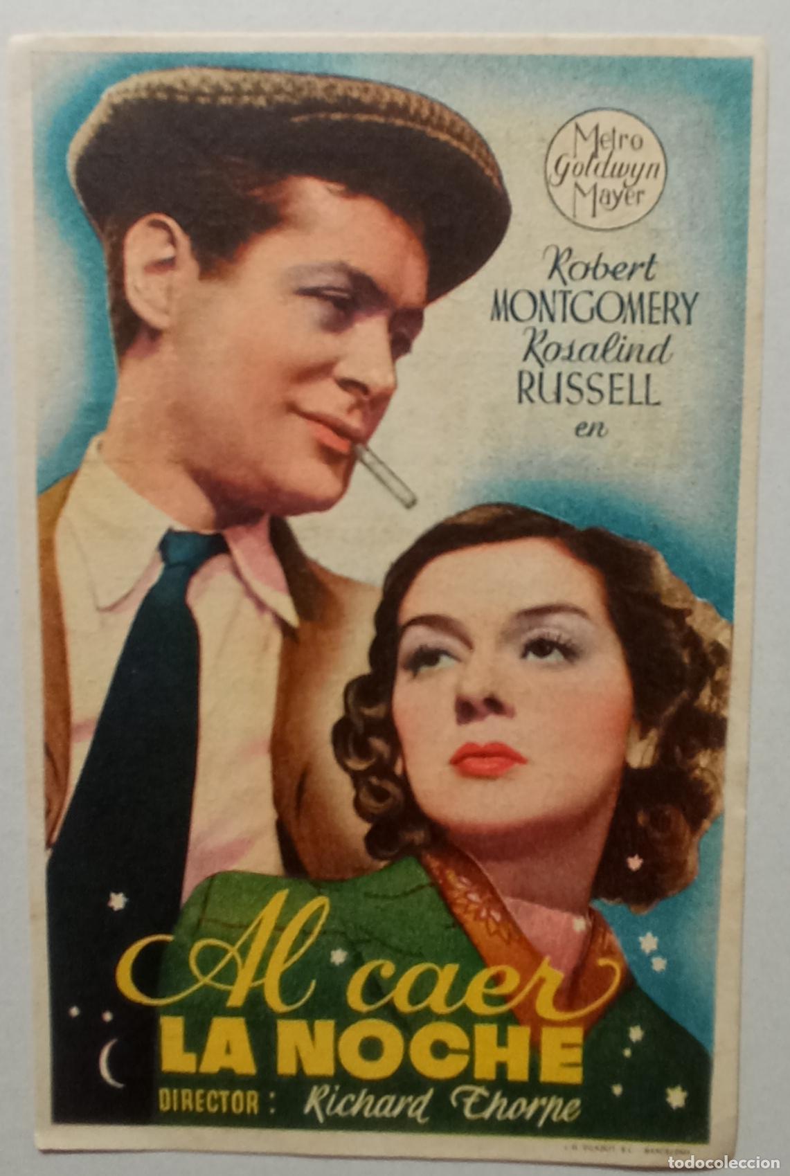Cine: PROGRAMA DE CINE. ROBERT MONTGOMERY. AL CAER LA NOCHE. CINE CUY&Aacute;S. LAS PALMAS