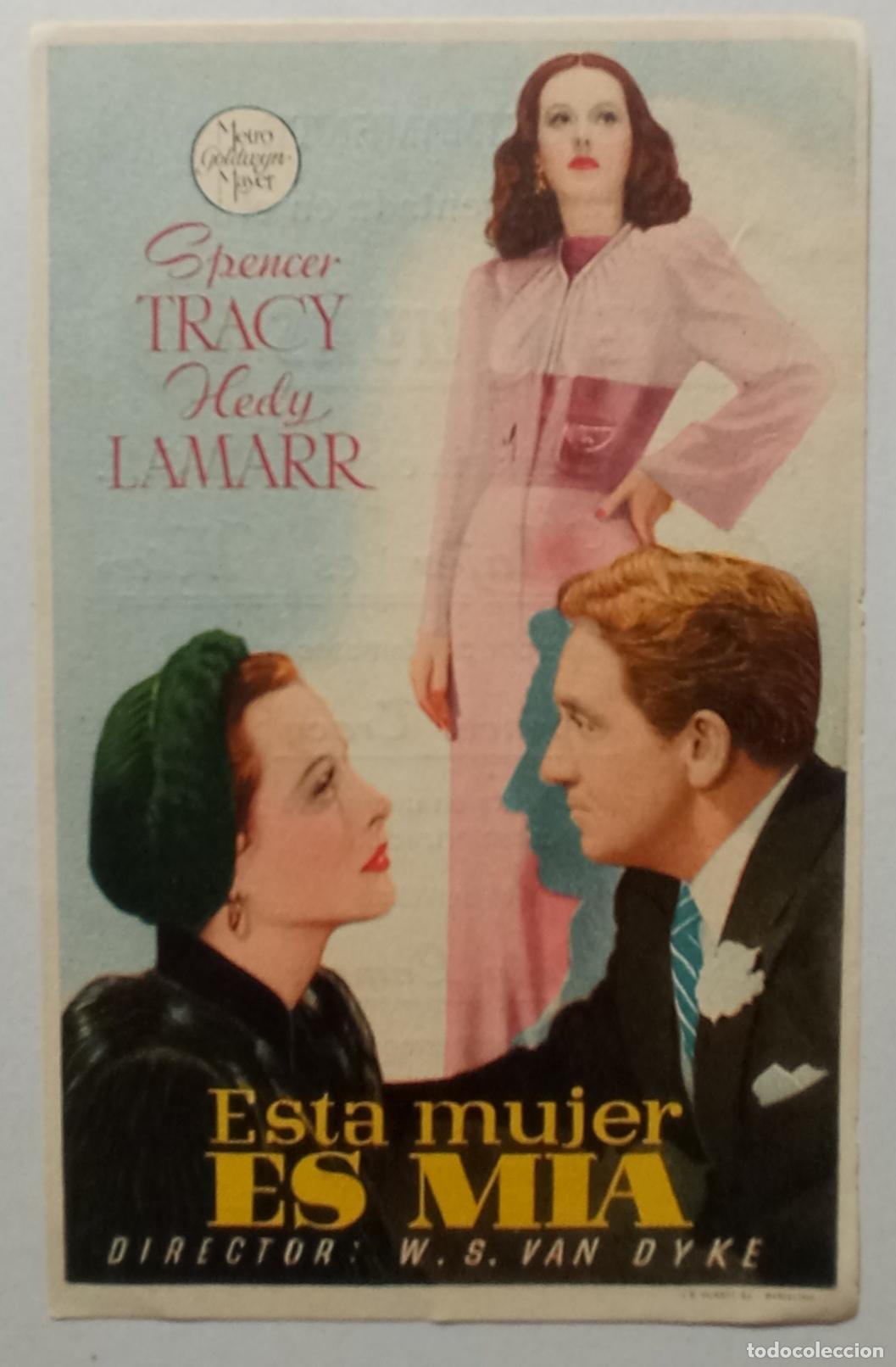 Cine: PROGRAMA DE CINE. SPENCER TRACY. HEDY LAMARR. ESTA MUJER ES M&Iacute;A. CINE CUY&Aacute;S. LAS PALMAS