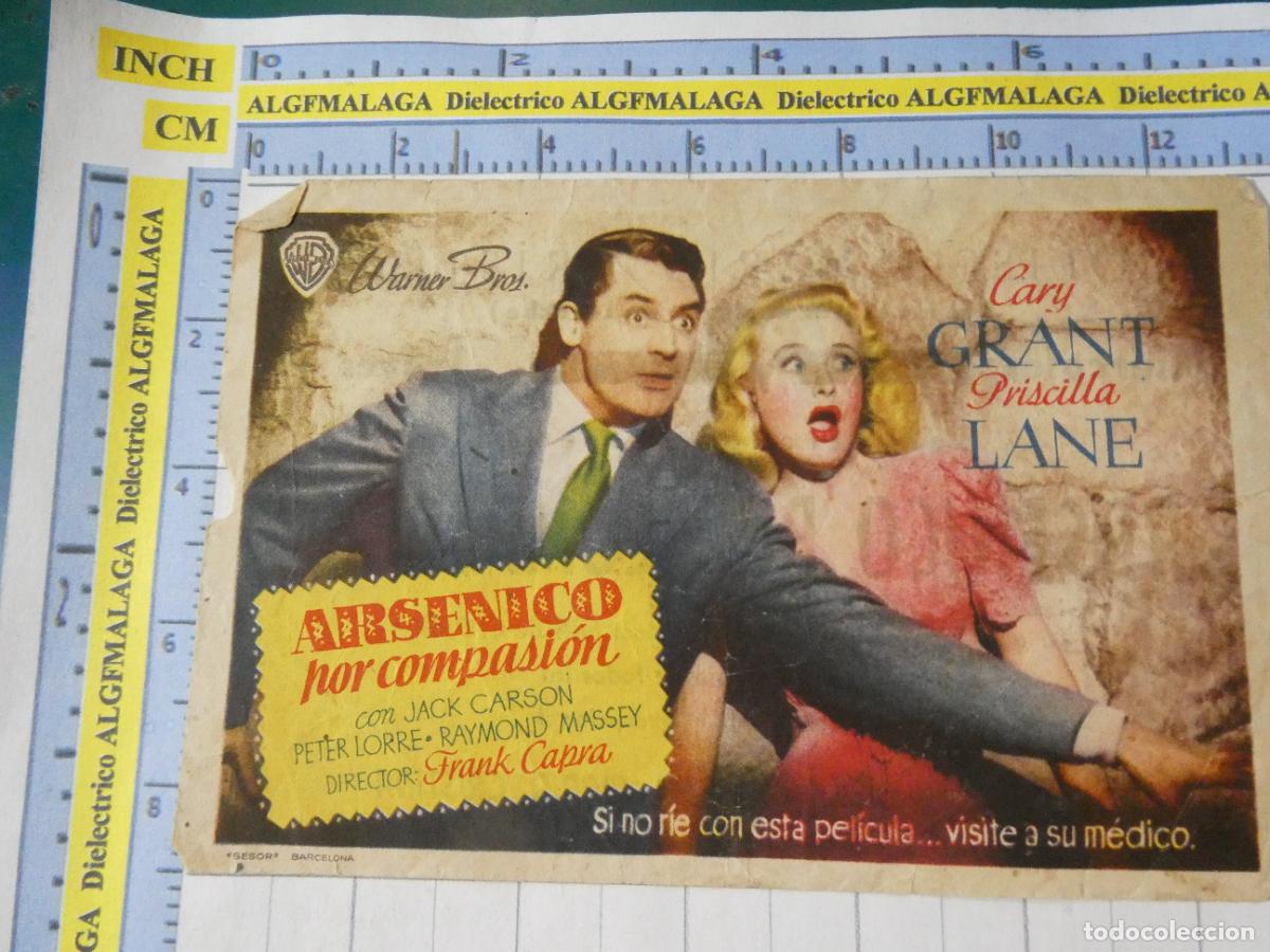 Cine: PROGRAMA DE MANO. PEL&Iacute;CULA ARS&Eacute;NICO POR COMPASI&Oacute;N. PUBLICIDAD MARIA CRISTINA LARACHE. 216