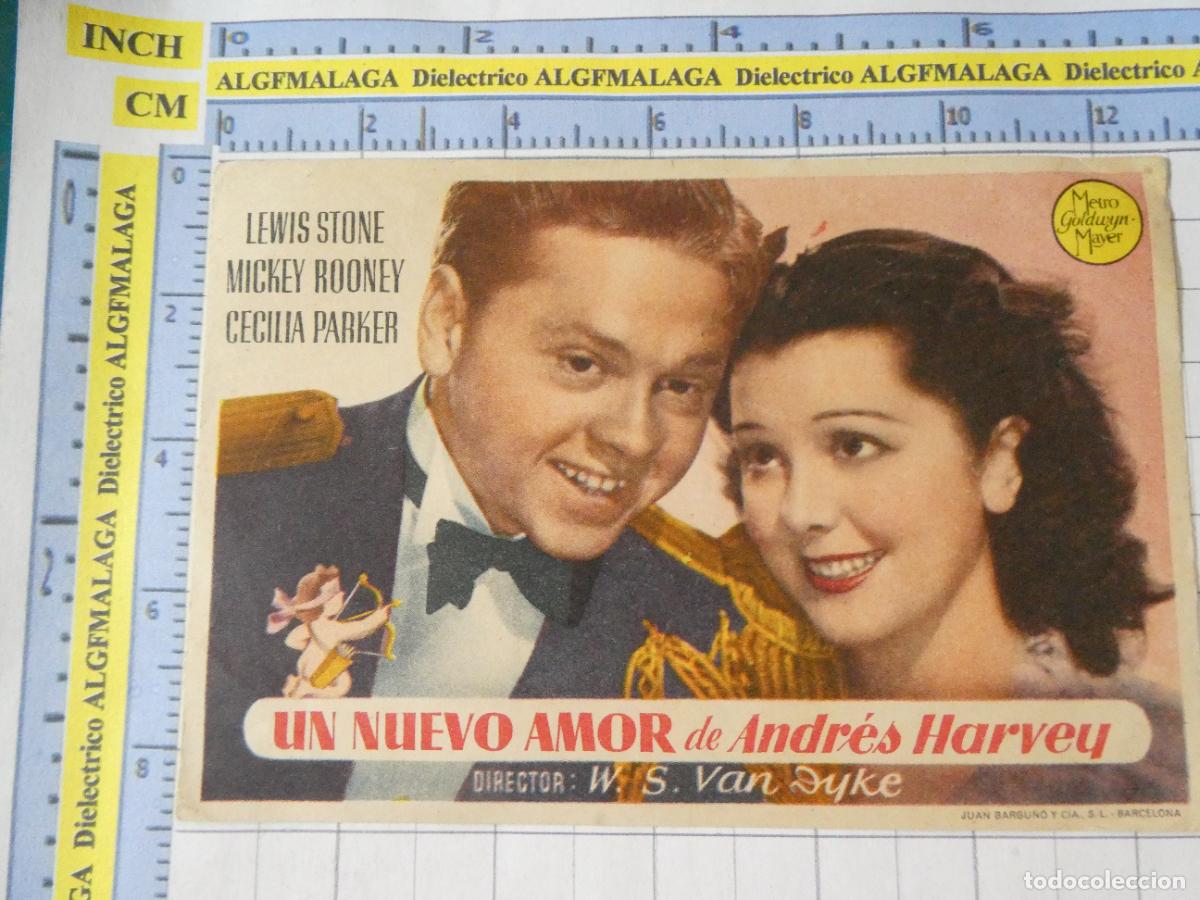 Cine: PROGRAMA DE MANO. PEL&Iacute;CULA UN NUEVO AMOR DE ANDR&Eacute;S HARVEY. 219