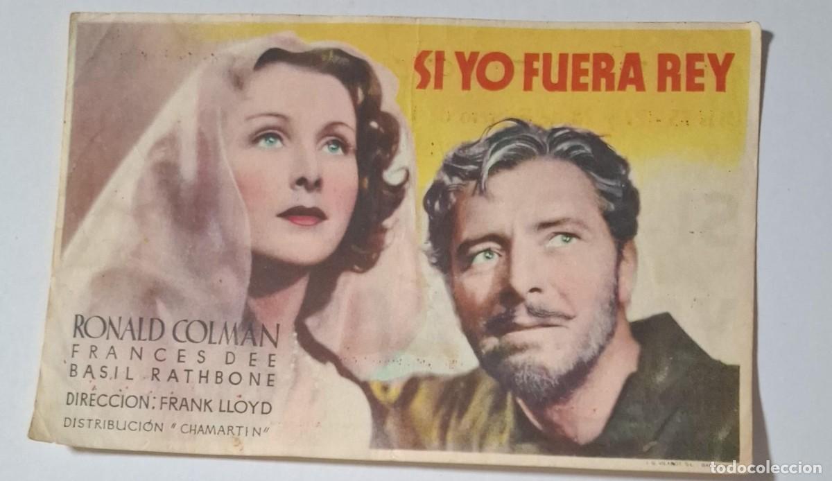Cine: SI YO FUERA REY - PROGRAMA DE CINE