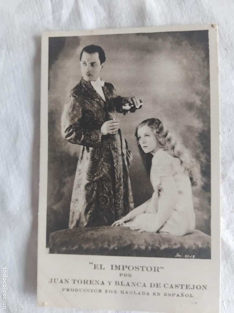 Cine: PROGRAMA DE CINE CARTON. EL IMPOSTOR. JUAN TORENA . CINEMA CENTRO MORAL CAPELLADES. 1931.