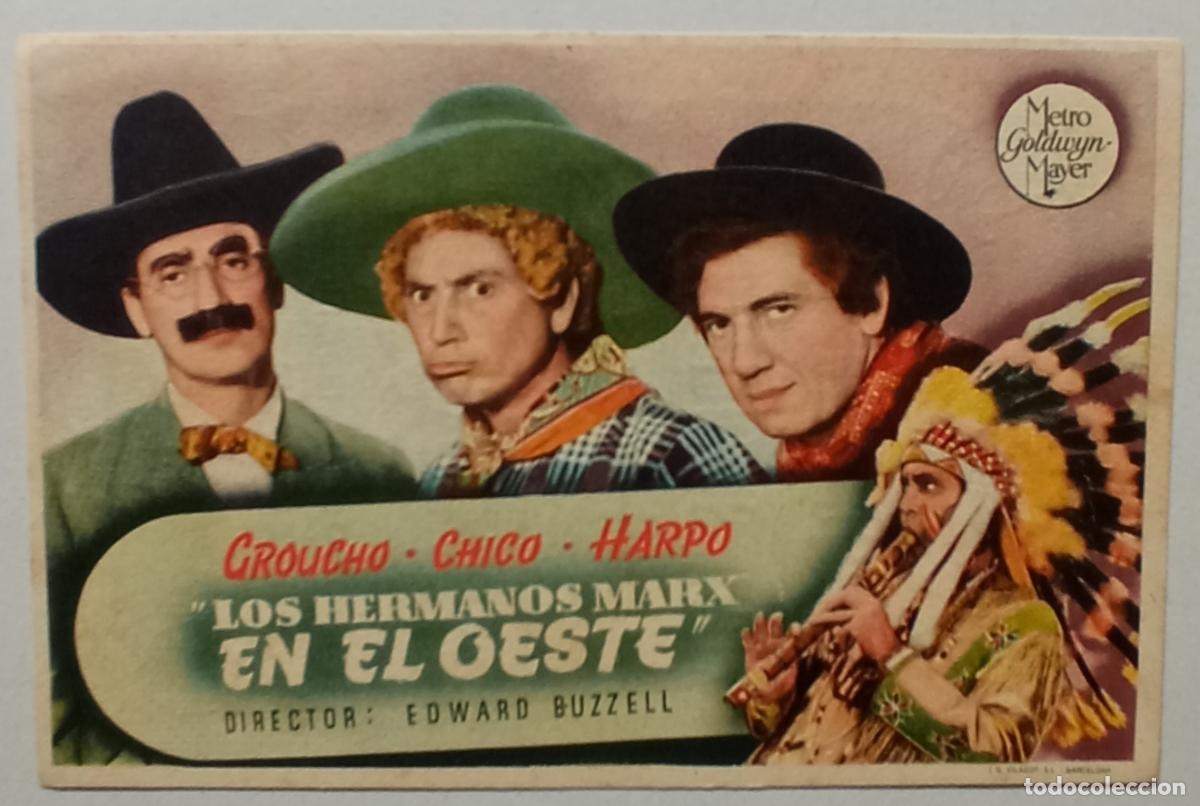 Cine: PROGRAMA DE CINE. LOS HERMANOS MARX EN EL OESTE. CINE AVENIDA. LAS PALMAS - Foto 1