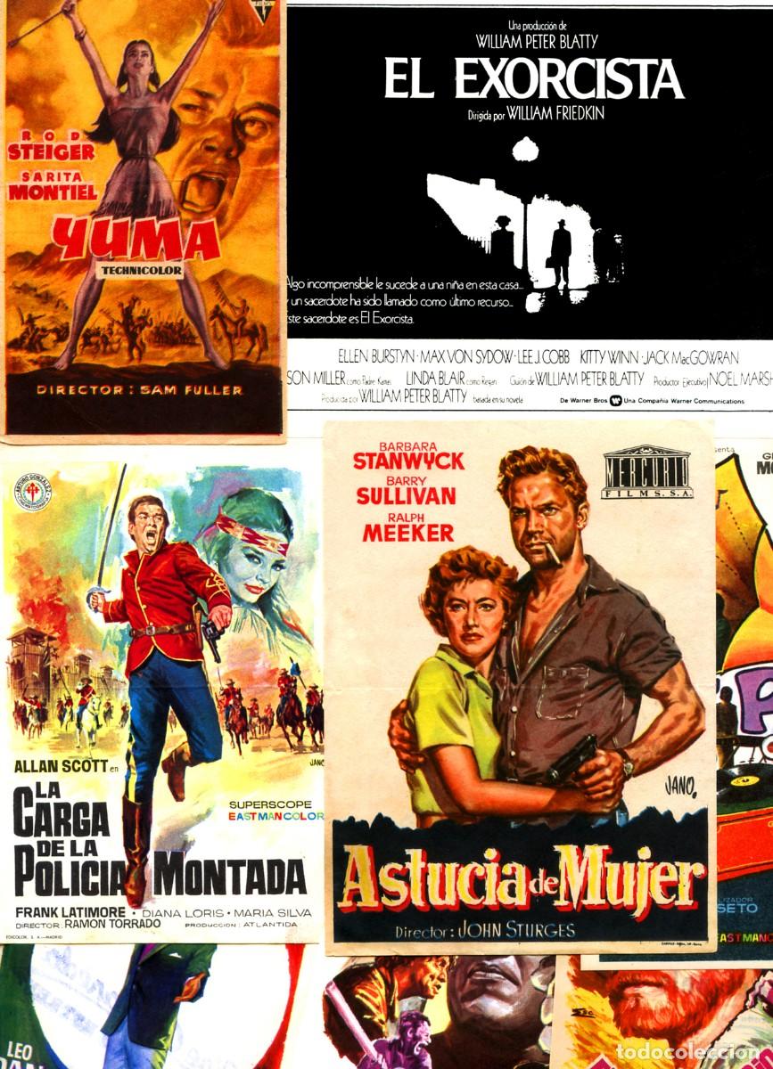 Cine: LOTE DE 50 FOLLETOS, PROGRAMAS, PROSPECTOS DE CINE ORIGINALES TODOS DIFERENTES