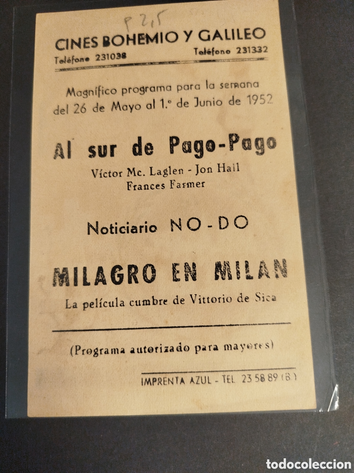 Cine: MILAGRO EN MIL&Aacute;N C/P - Foto 2