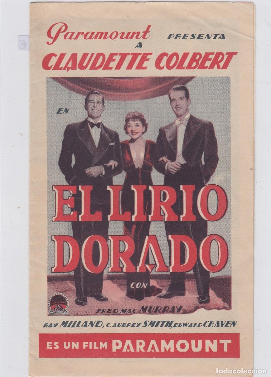 Cine: EL LIRIO DORADO. CLAUDETTE COLBERT