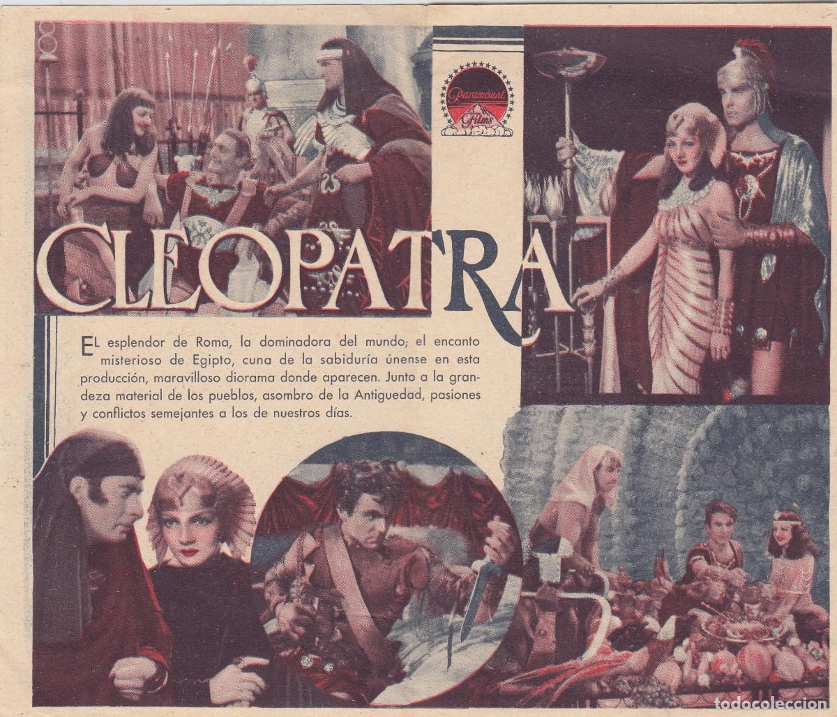 Cine: CLEOPATRA. C COLBERT, W WILLIAM, H WILCOXON - Foto 3