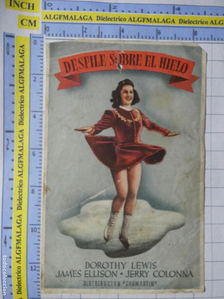 Cine: PROGRAMA DE MANO. PEL&Iacute;CULA DESFILE SOBRE EL CIELO. PUBLICIDAD CINE ALKAZAR M&Aacute;LAGA. 236