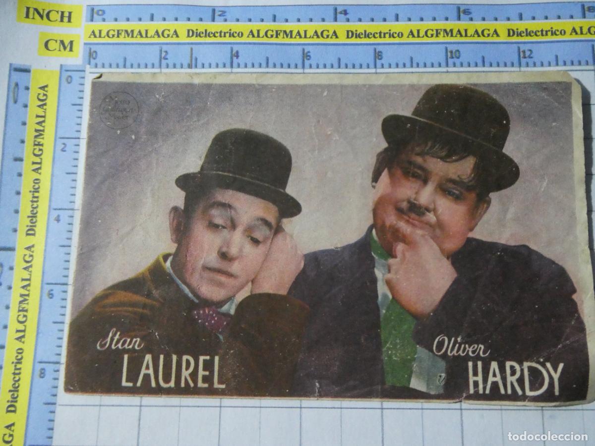 Cine: PROGRAMA DE MANO. PEL&Iacute;CULA QUESOS BESOS GORDO FLACO. PUBLICIDAD CINE PLUS ULTRA M&Aacute;LAGA. 251