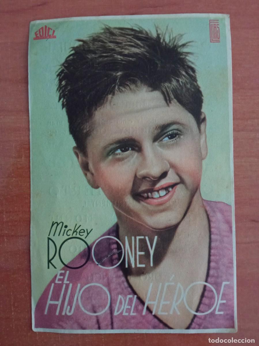 Cine: EL HIJO DEL HEROE, MICKEY ROONEY, PATRONATO PARROQUIAL, ESPARRAGUERA, 1944