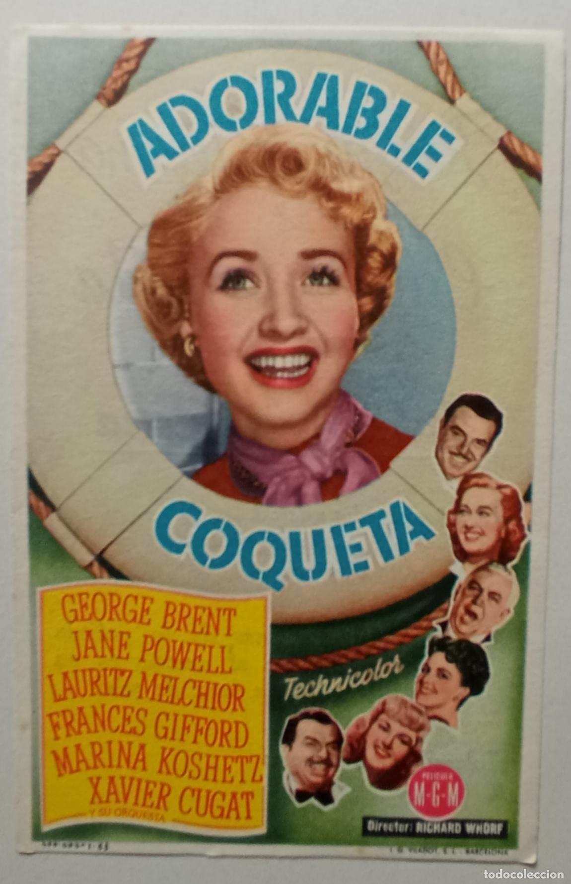 Cine: PROGRAMA DE CINE. GEORGE BRENT. ADORABLE COQUETA. ROYAL CINEMA Y AVENIDA. LAS PALMAS