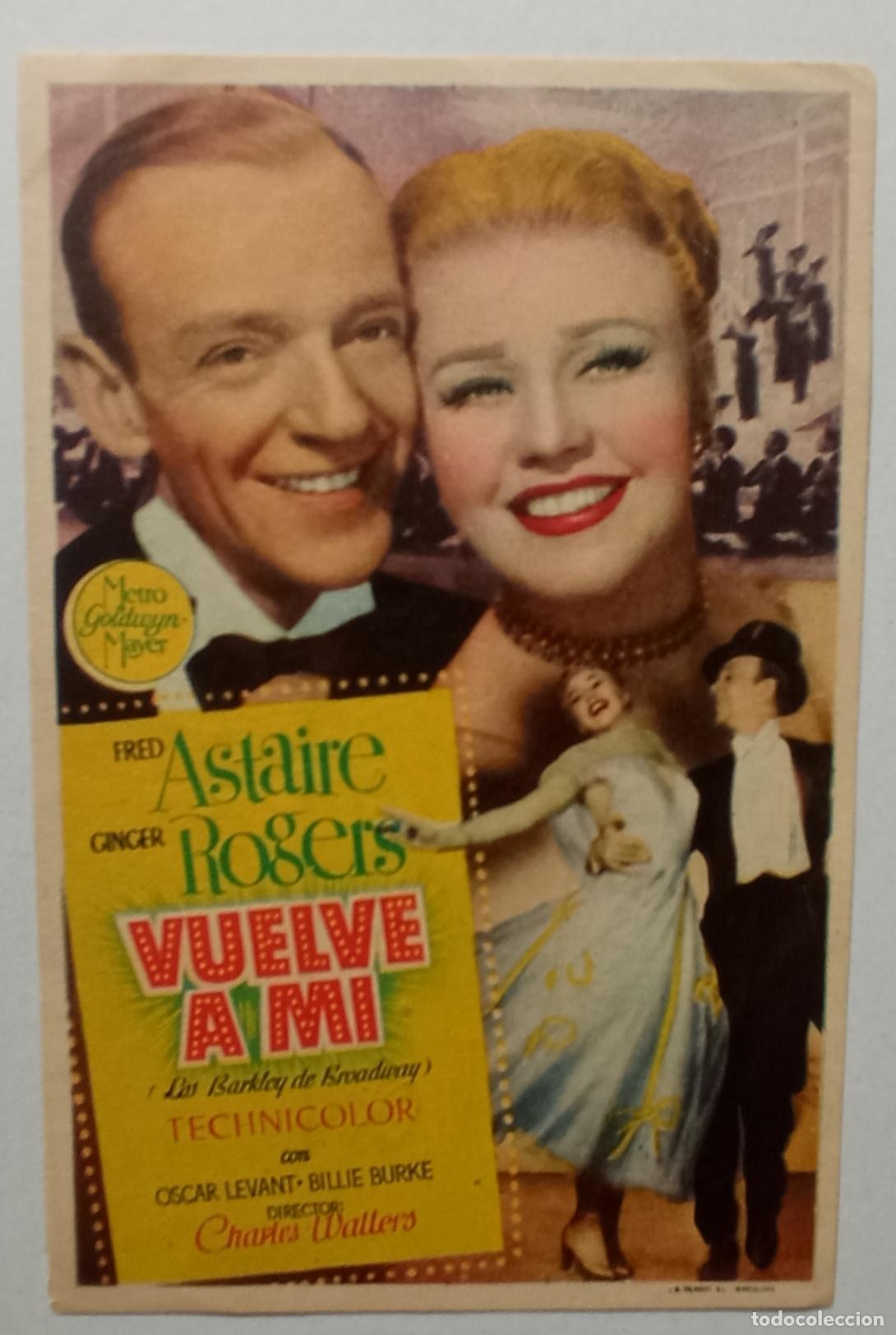 Cine: PROGRAMA DE CINE. FRED ASTAIRE. GINGER ROGERS. VUELVE A M&Iacute;. CINE AVELLANEDA. LAS PALMAS