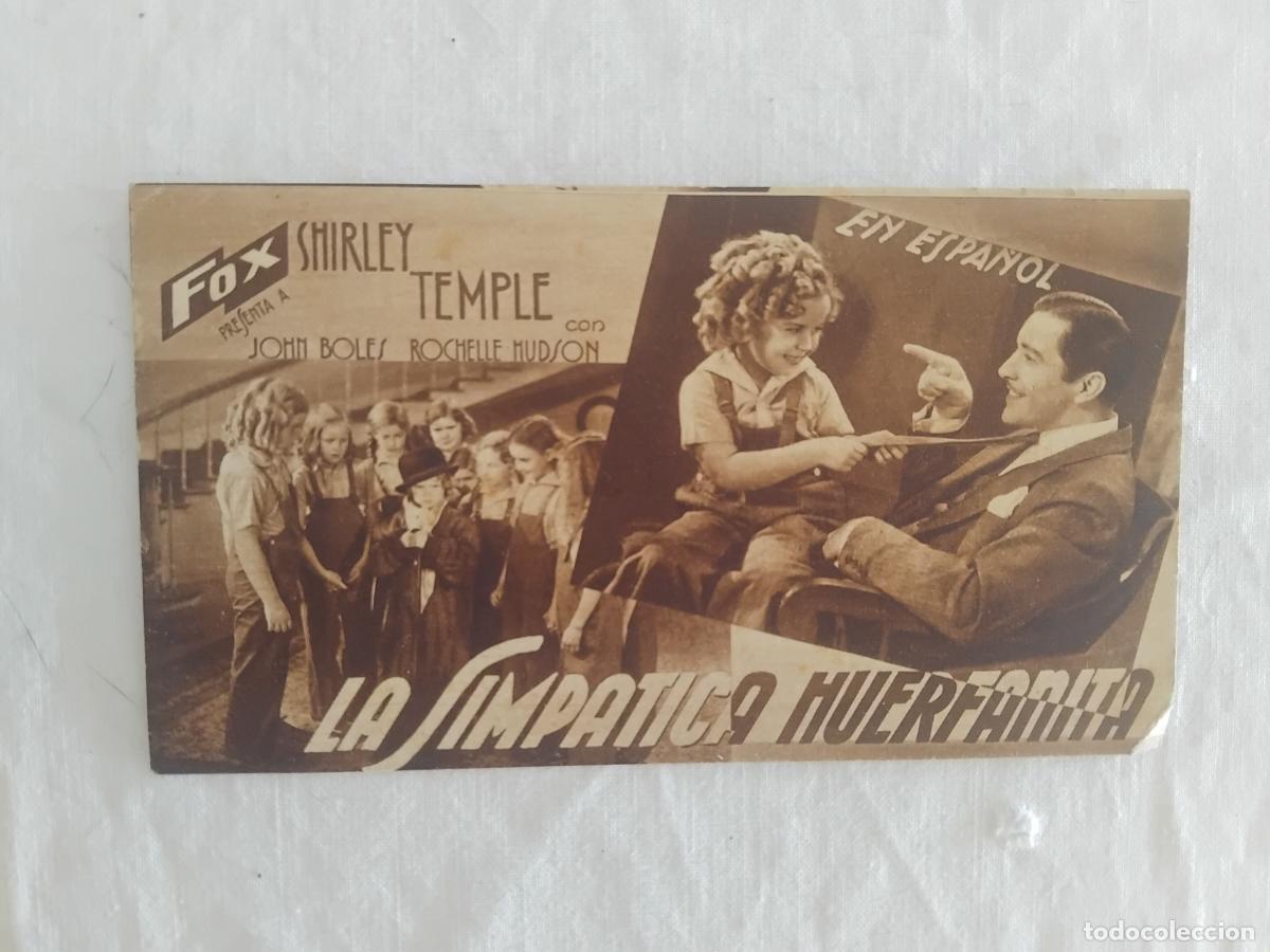 Cine: PROGRAMA DE CINE CARTON LA SIMPATICA HUERFANITA. CINE MANON.