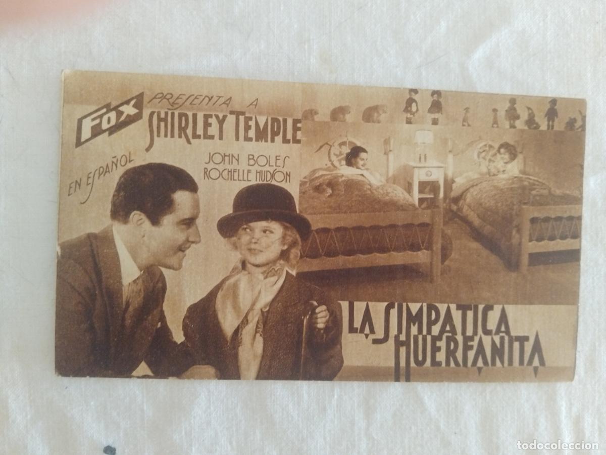 Cine: PROGRAMA DE CINE CARTON LA SIMPATICA HUERFANITA. CINEMA VICTORIA.